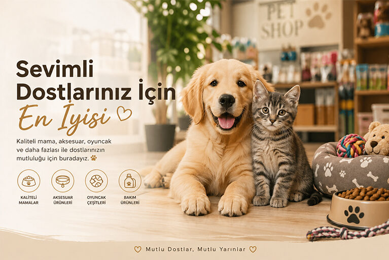 Glow Petshop web sitesi proje görseli